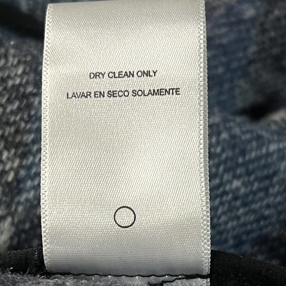 SAM EDELMAN Tribal Blanket Coat Boho Sweater Jacket Fringe Wool Blue Southwest S - Picture 10 of 10